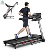 4.75 HP Folding Treadmill with Auto Incline and 20 Preset Programs-Black-0