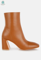 Bruna Square Toe Ankle Boots-0