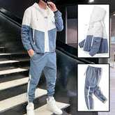 Men Tracksuit Casual Joggers Hooded Sportswear 2 Piece Sets Pleasant Product Express Inc