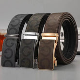 High-quality Luxury Men's Belts with Alloy ASutomatic Buckle Pleasant Product Express Inc