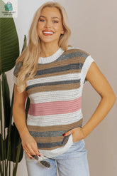 Selah Eyelet Knit Short Sleeve Sweater-0