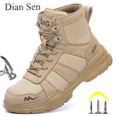 Work Boots Indestructible Safety Shoes Men Steel ToePleasant Product