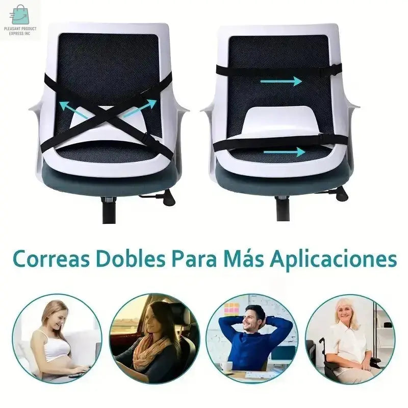 1pc Memory Foam Non-Slip Car Seat Cushion for Office and Gaming ChairsPleasant Product