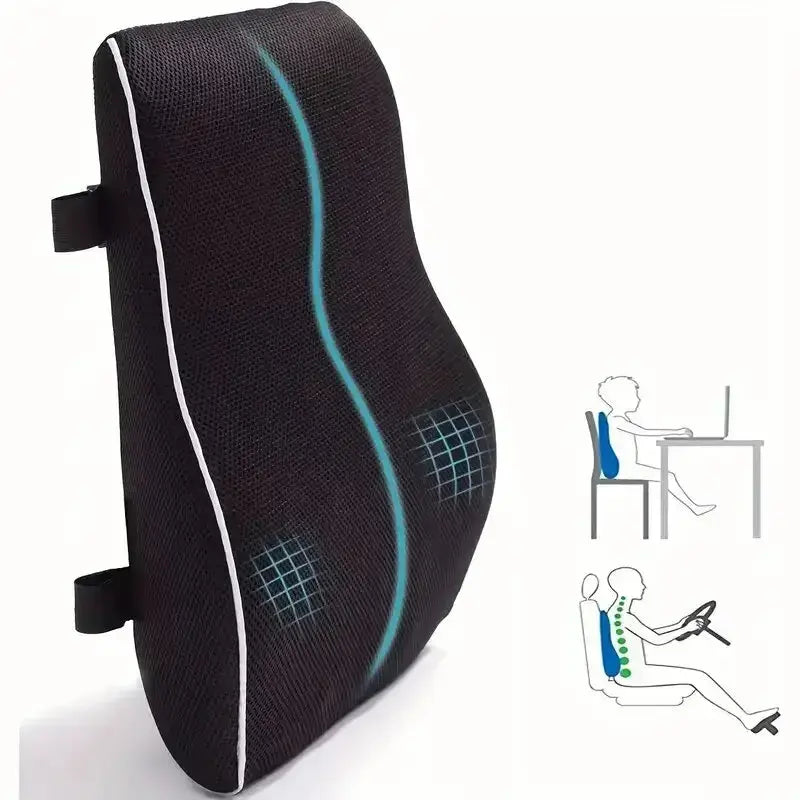 1pc Memory Foam Non-Slip Car Seat Cushion for Office and Gaming ChairsPleasant Product