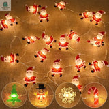2M 20LED Santa Claus Snowflake LED Light String ChristmasPleasant Product