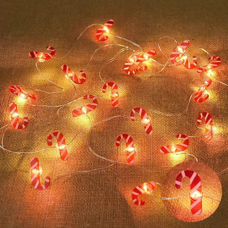 2M 20LED Santa Claus Snowflake LED Light String ChristmasPleasant Product