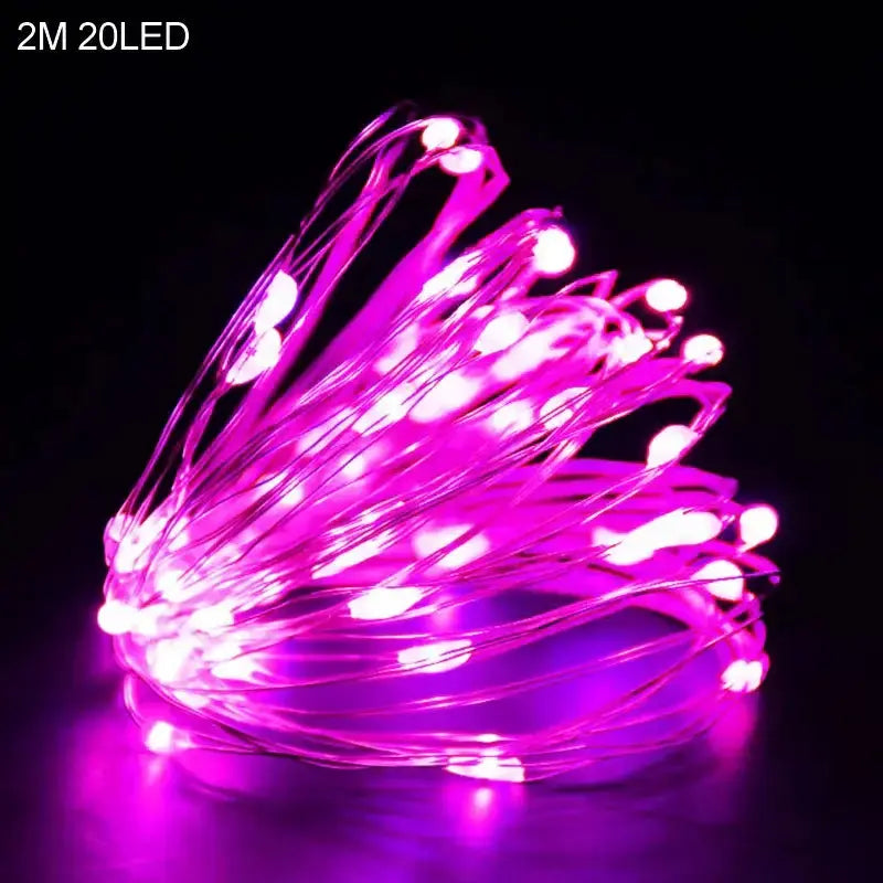 2M 20LED Santa Claus Snowflake LED Light String ChristmasPleasant Product