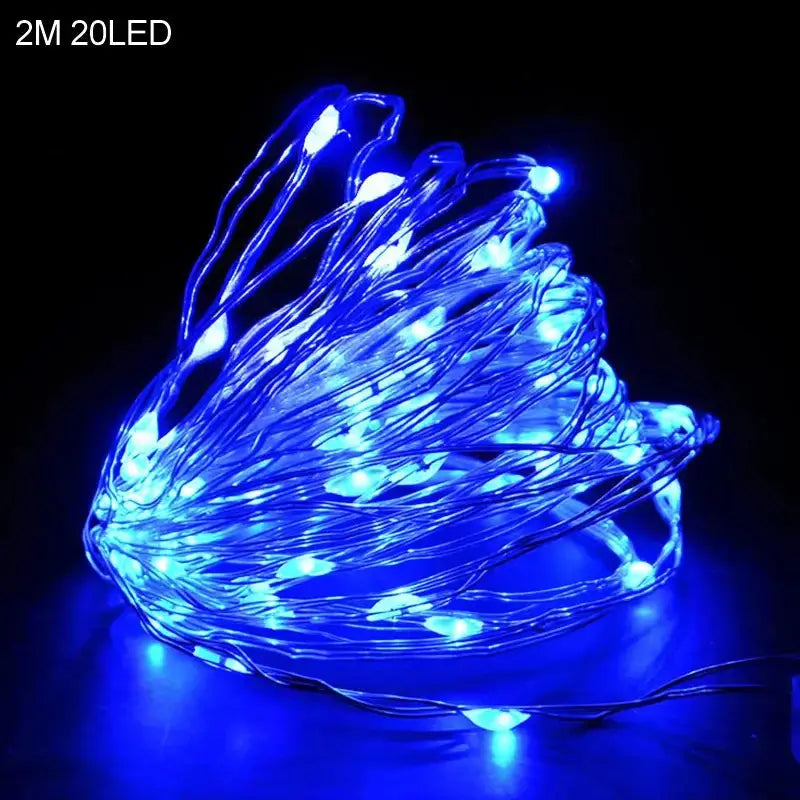 2M 20LED Santa Claus Snowflake LED Light String ChristmasPleasant Product