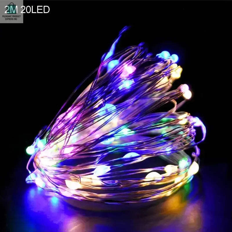 2M 20LED Santa Claus Snowflake LED Light String ChristmasPleasant Product