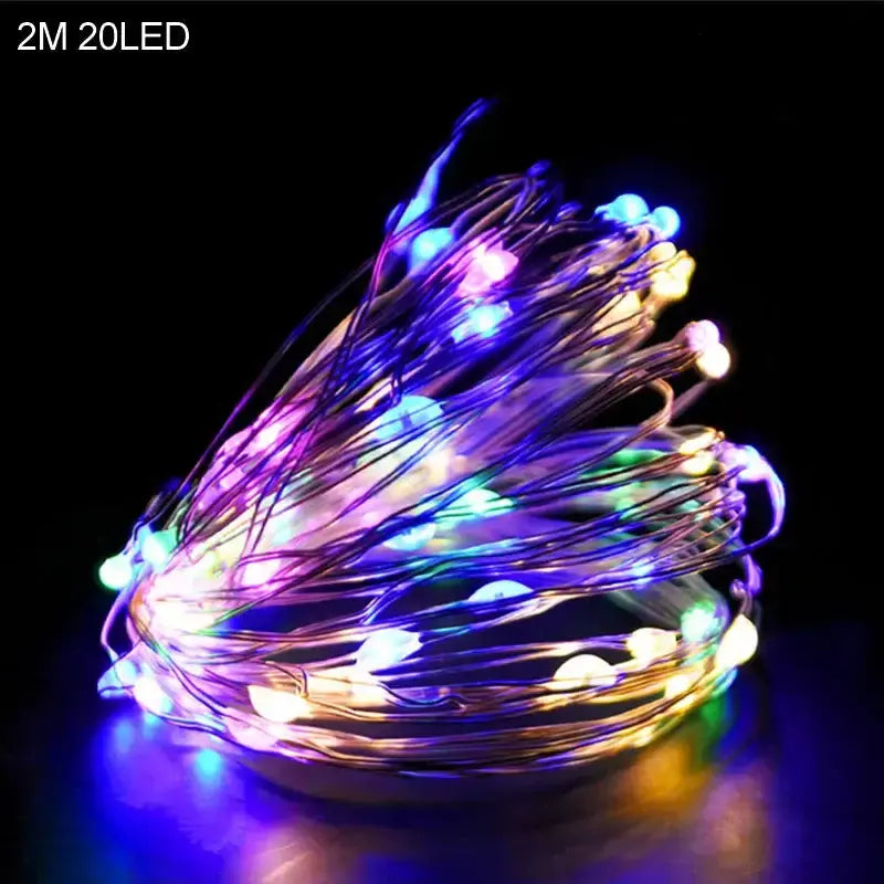 2M 20LED Santa Claus Snowflake LED Light String ChristmasPleasant Product