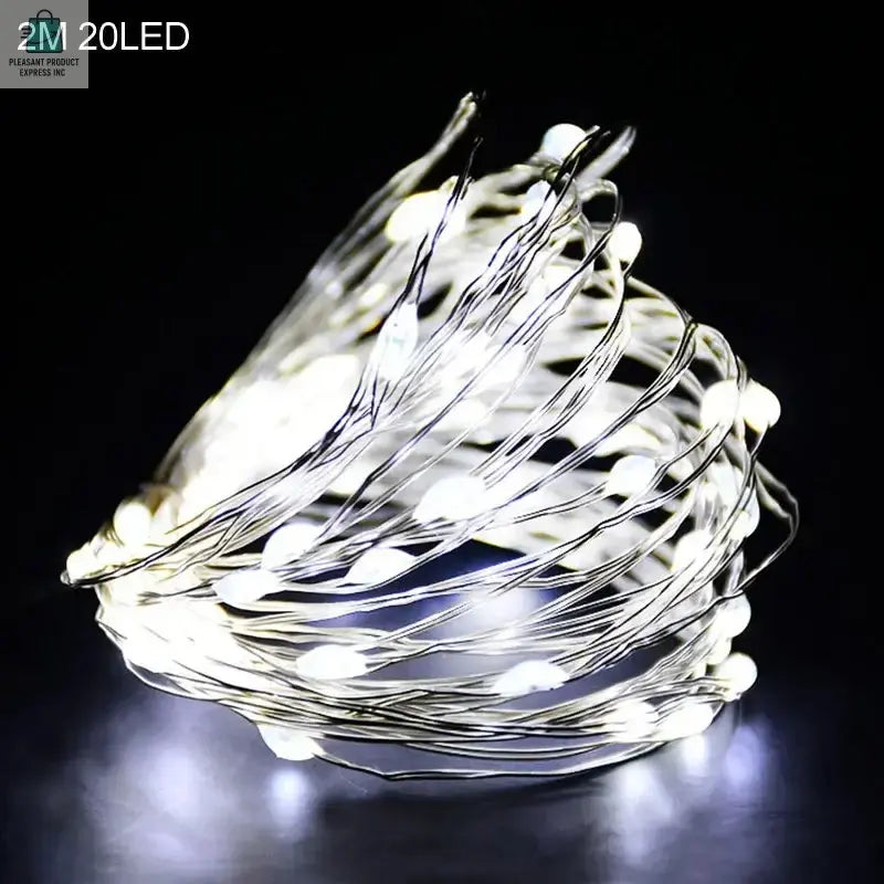 2M 20LED Santa Claus Snowflake LED Light String ChristmasPleasant Product