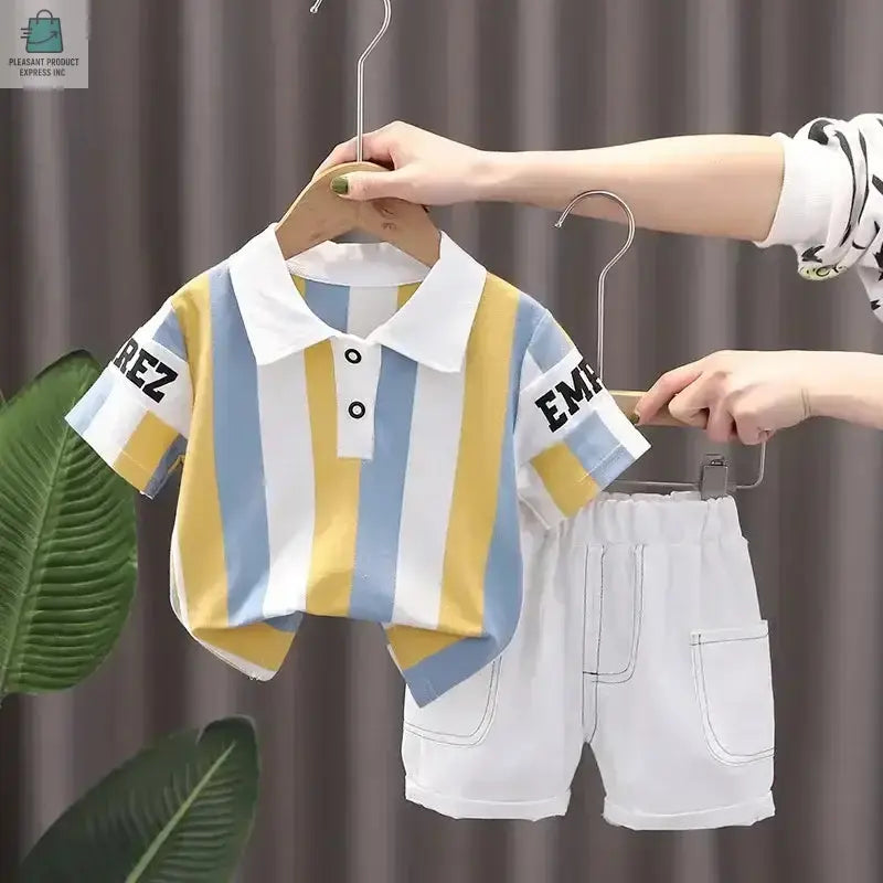 2PCS Children Clothing Sets Boys T-shirt Shorts SummerPleasant Product