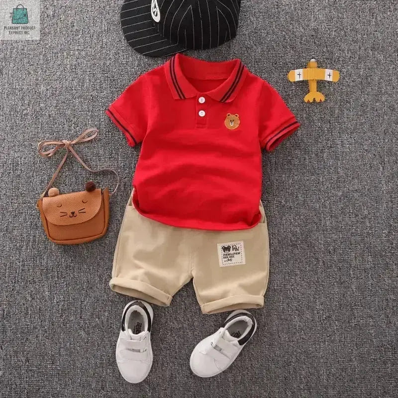 2PCS Children Clothing Sets Boys T-shirt Shorts SummerPleasant Product