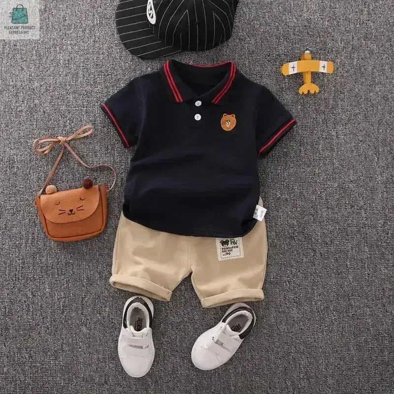 2PCS Children Clothing Sets Boys T-shirt Shorts SummerPleasant Product