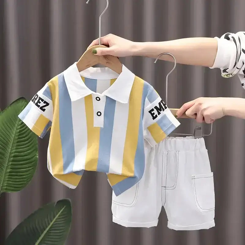 2PCS Children Clothing Sets Boys T-shirt Shorts SummerPleasant Product