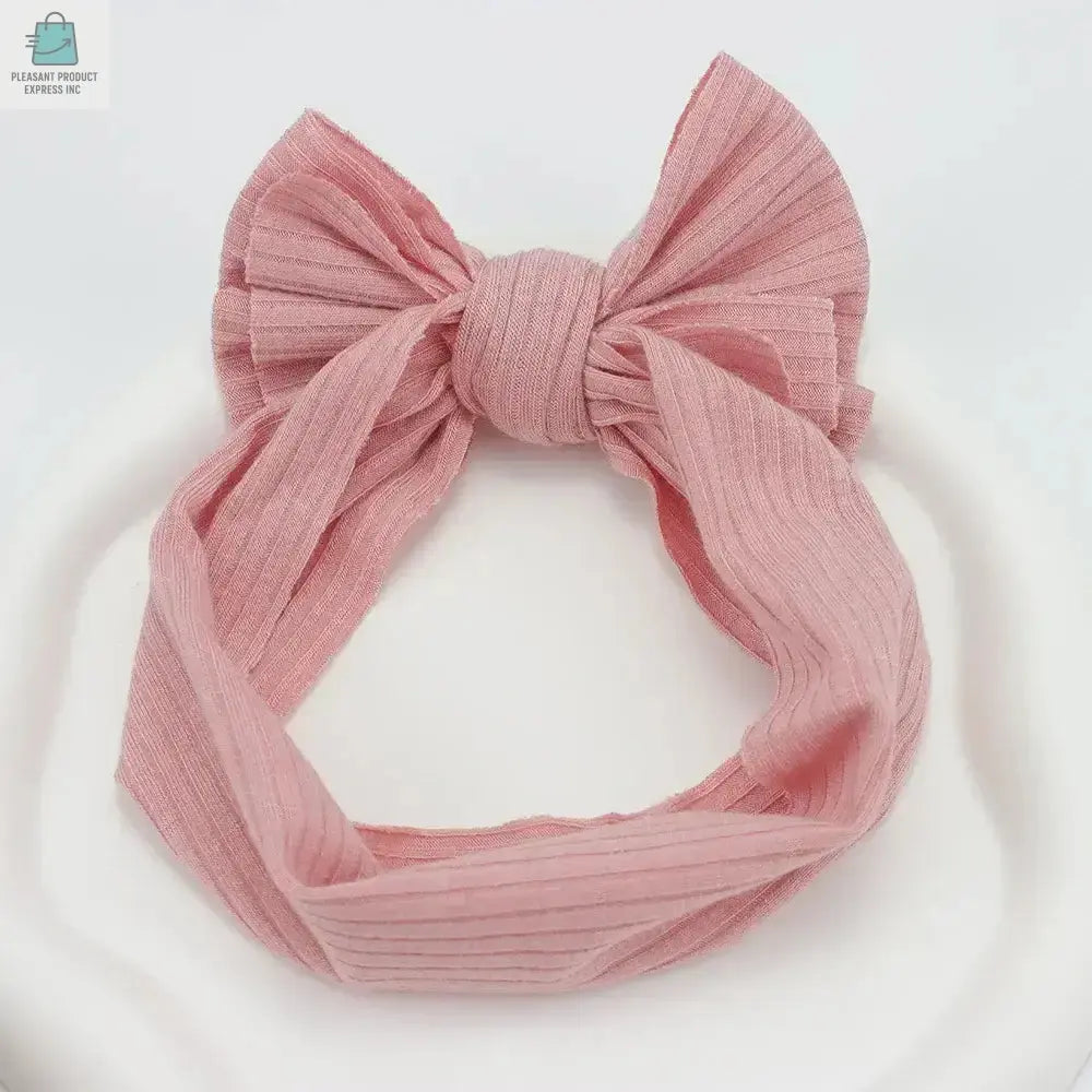 3Pcs/Lot Knit Baby Headband Bow Newborn Elastic Soft NylonPleasant Product