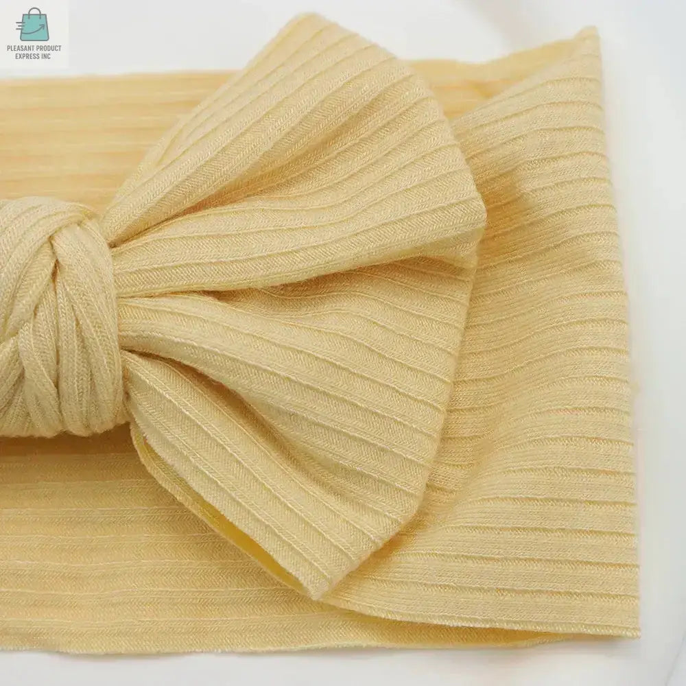 3Pcs/Lot Knit Baby Headband Bow Newborn Elastic Soft NylonPleasant Product