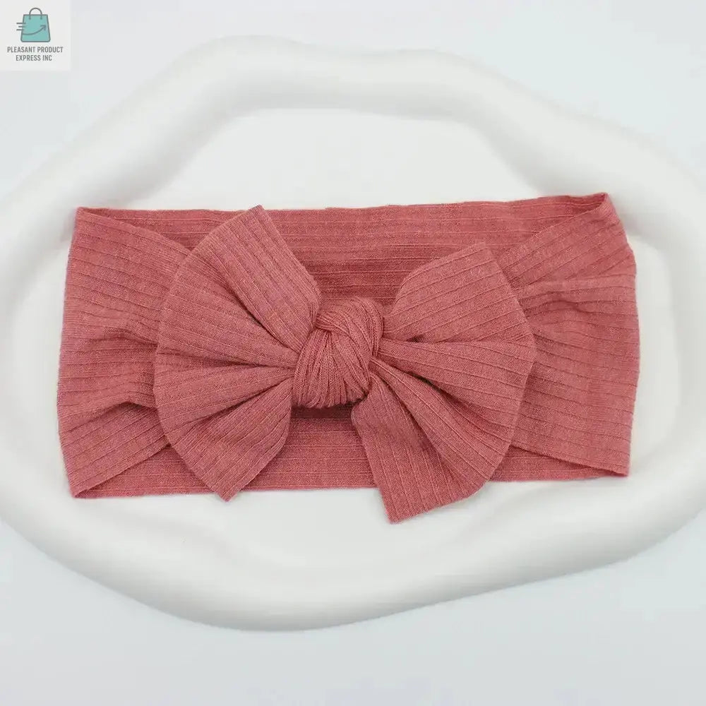3Pcs/Lot Knit Baby Headband Bow Newborn Elastic Soft NylonPleasant Product