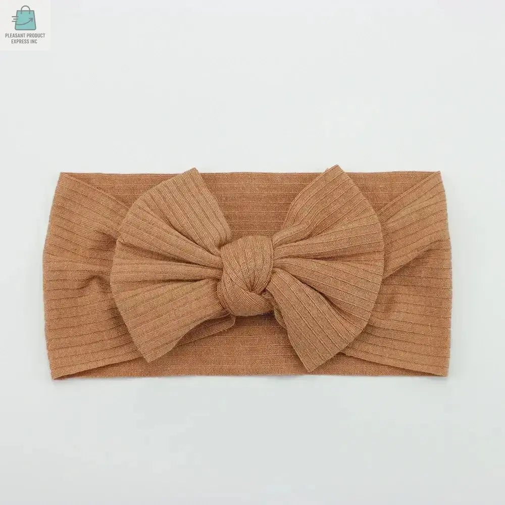 3Pcs/Lot Knit Baby Headband Bow Newborn Elastic Soft NylonPleasant Product