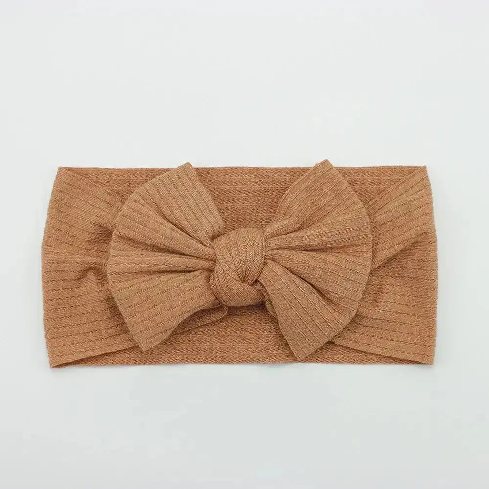 3Pcs/Lot Knit Baby Headband Bow Newborn Elastic Soft NylonPleasant Product