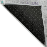 3' X 5' Olive Green And Gray Abstract Washable Indoor Outdoor Area Rug-3