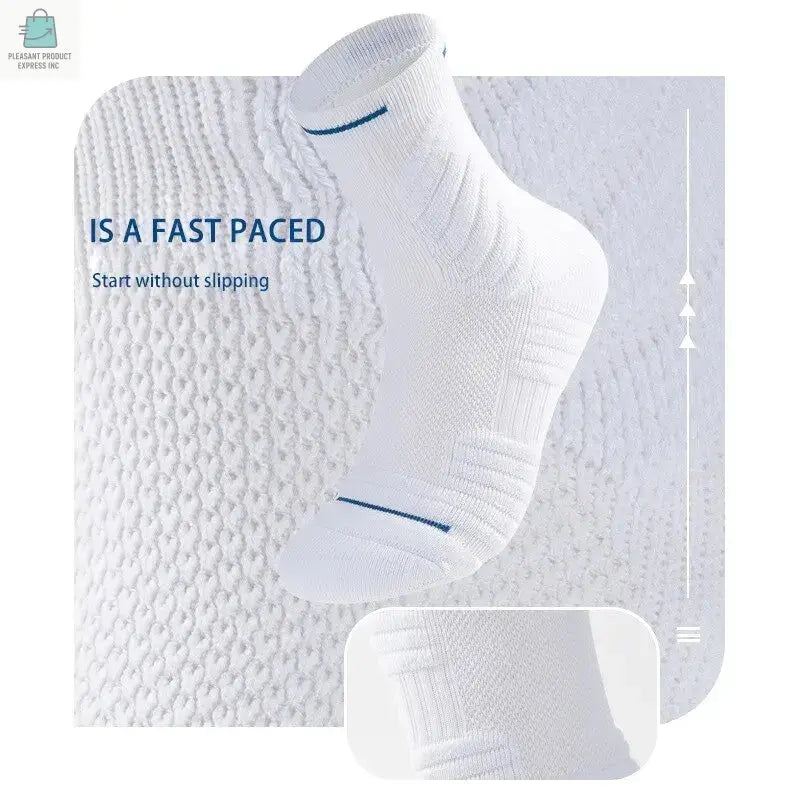 4 Pairs/Lot Professional Basketball Socks Breathable Men Mid-TubePleasant Product
