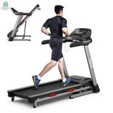 4.75 HP Folding Treadmill with Auto Incline and 20 Preset Programs-Black-0