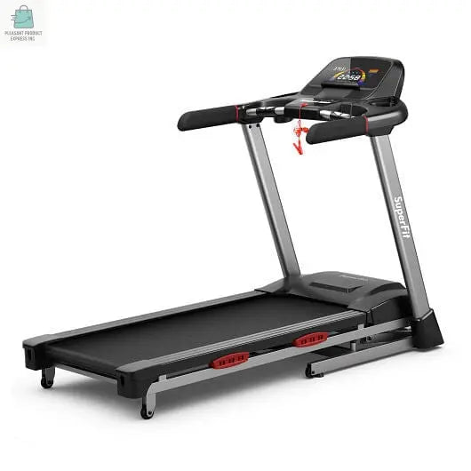 4.75 HP Folding Treadmill with Auto Incline and 20 Preset Programs-Black-4