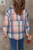 Addison Plaid Flap Pockets Shacket-1