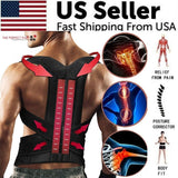 Adjustable Posture Corrector Low Back Support Shoulder Brace Belt For Pleasant Product Express Inc