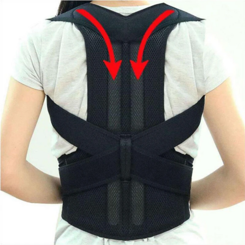 Adjustable Posture Corrector Low Back Support Shoulder Brace Belt For Pleasant Product Express Inc