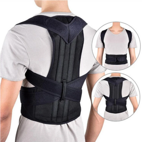Adjustable Posture Corrector Low Back Support Shoulder Brace Belt For Pleasant Product Express Inc