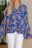 Alyssa Floral Buttoned Loose Fit Shirt-3