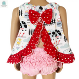 AnnLoren Baby & Toddler Girls Fun Farm Animal Spring Swing Tank Top-2