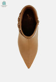 Antares Chain Belt Detail Ankle Boots-3