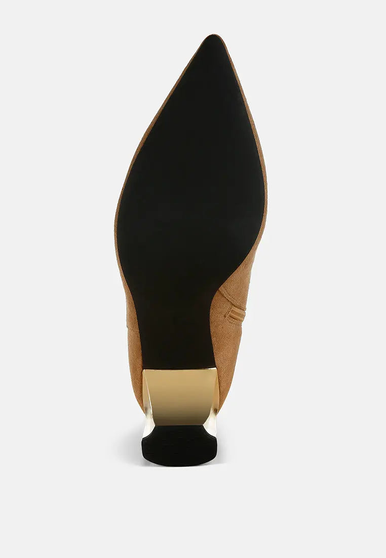 Antares Chain Belt Detail Ankle Boots-4