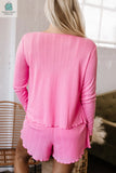 Ayla Cropped Cami Shorts and Cardigan Lounge Set-1
