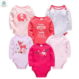 Baby Boys Girls Bodysuit 6 PCS & 3 PCS Long Sleeve 100% CottonPleasant Product