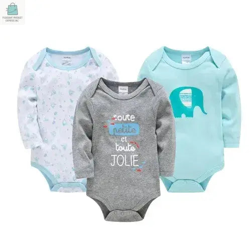 Baby Boys Girls Bodysuit 6 PCS & 3 PCS Long Sleeve 100% CottonPleasant Product