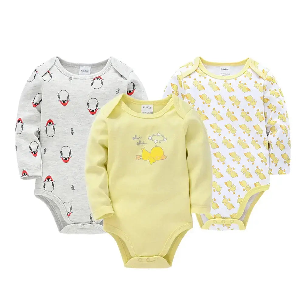 Baby Boys Girls Bodysuit 6 PCS & 3 PCS Long Sleeve 100% CottonPleasant Product