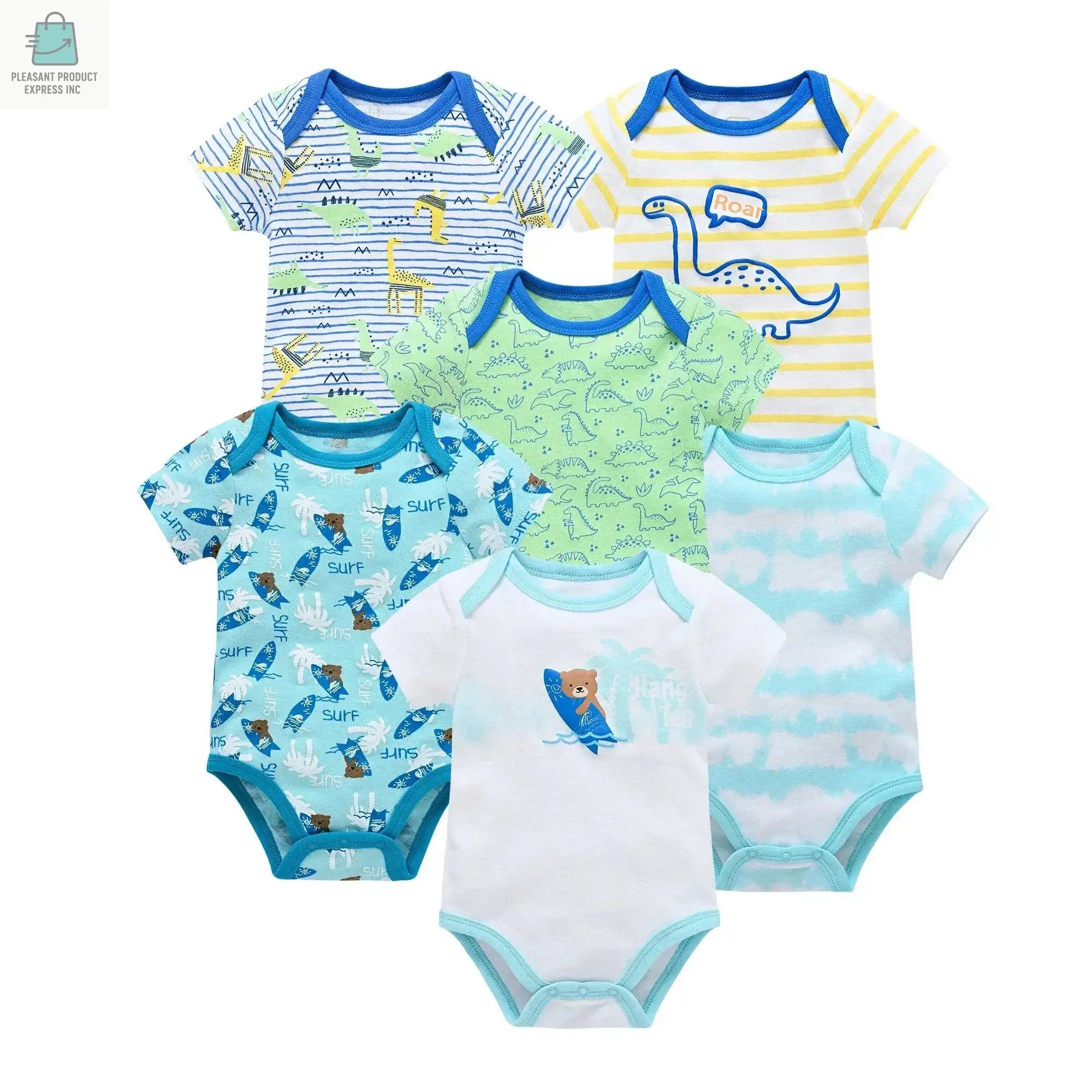 Baby Girls Clothes 3 pcs/ Cotton Short Sleeve Girl BodysuitPleasant Product
