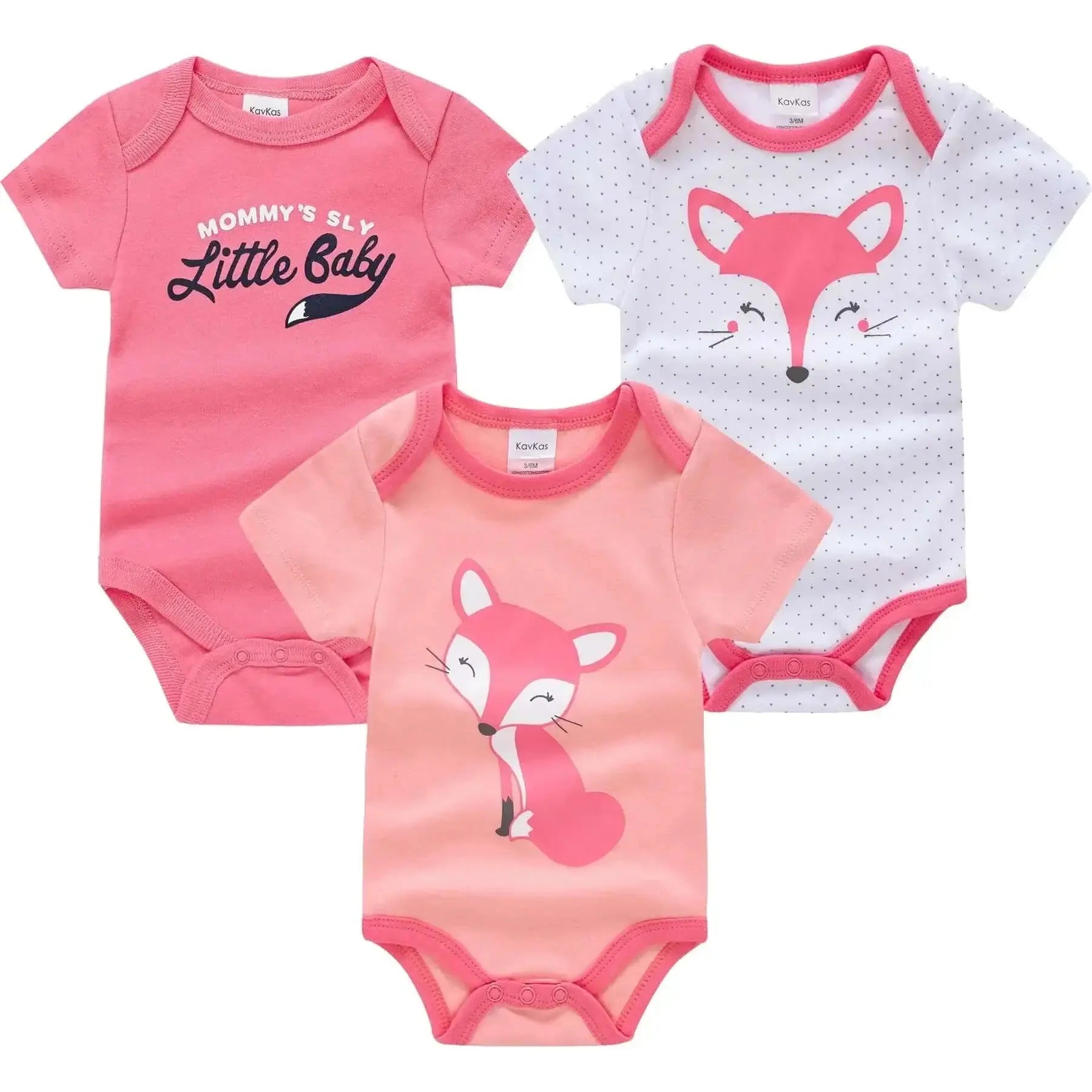Baby Girls Clothes 3 pcs/ Cotton Short Sleeve Girl BodysuitPleasant Product