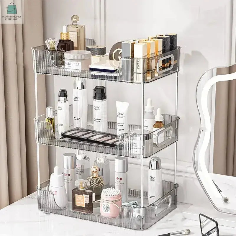 Bathroom Organizer Shelf Acrylic Makeup Storage Rack Large CapacityPleasant Product