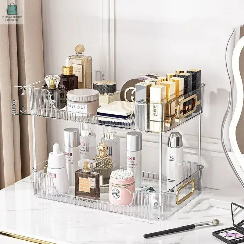 Bathroom Organizer Shelf Acrylic Makeup Storage Rack Large CapacityPleasant Product