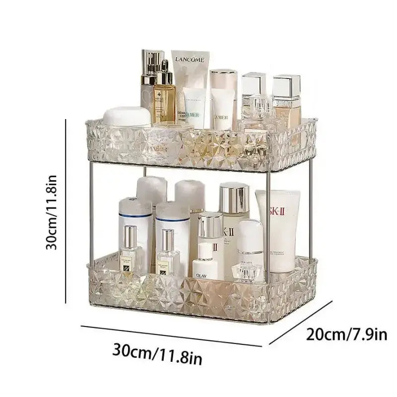 Bathroom Organizer Shelf Acrylic Makeup Storage Rack Large CapacityPleasant Product
