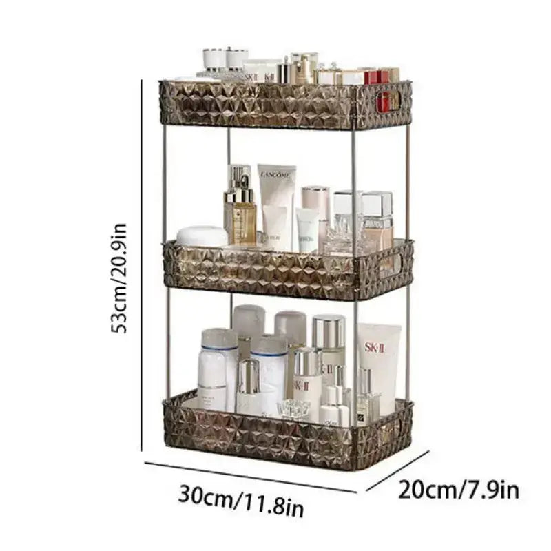 Bathroom Organizer Shelf Acrylic Makeup Storage Rack Large CapacityPleasant Product