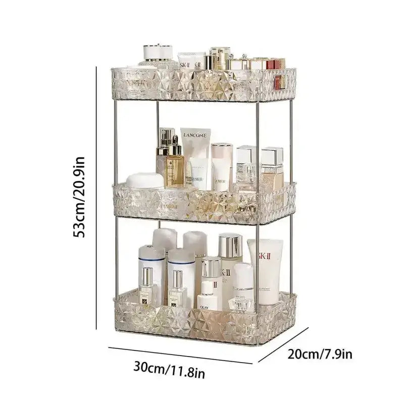 Bathroom Organizer Shelf Acrylic Makeup Storage Rack Large CapacityPleasant Product