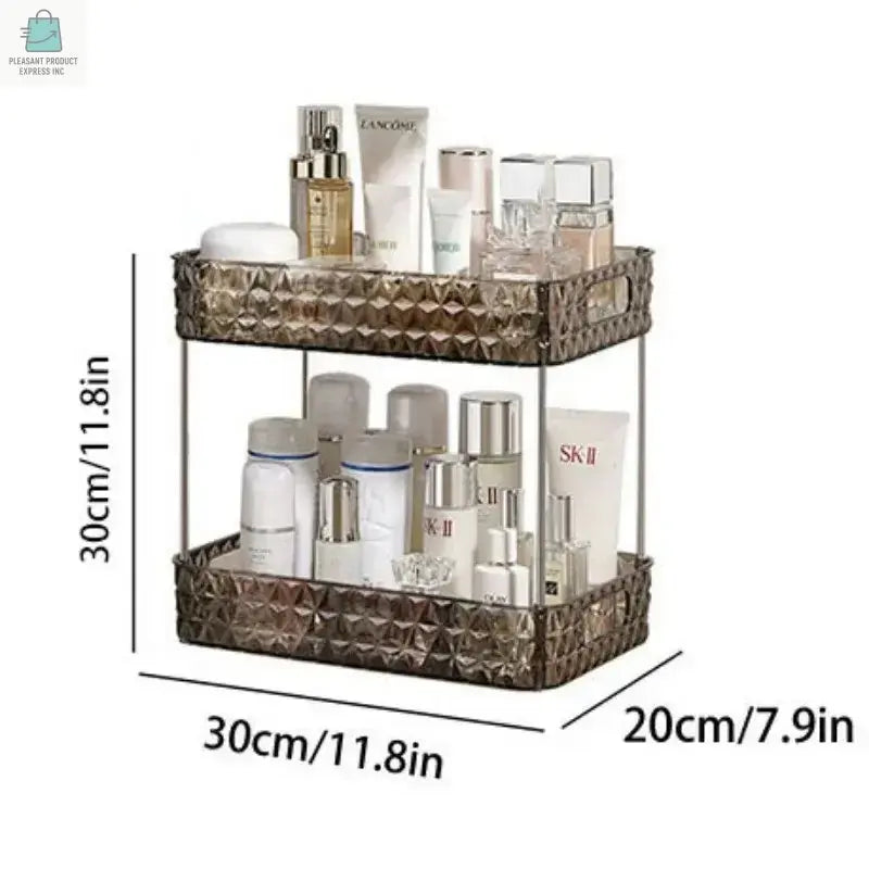 Bathroom Organizer Shelf Acrylic Makeup Storage Rack Large CapacityPleasant Product