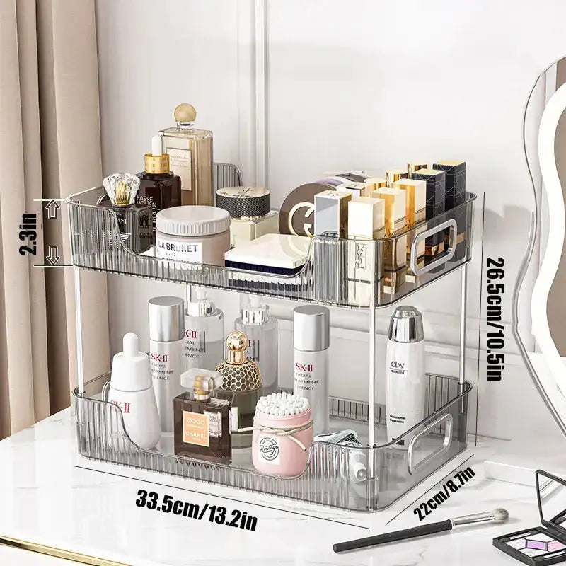 Bathroom Organizer Shelf Acrylic Makeup Storage Rack Large CapacityPleasant Product