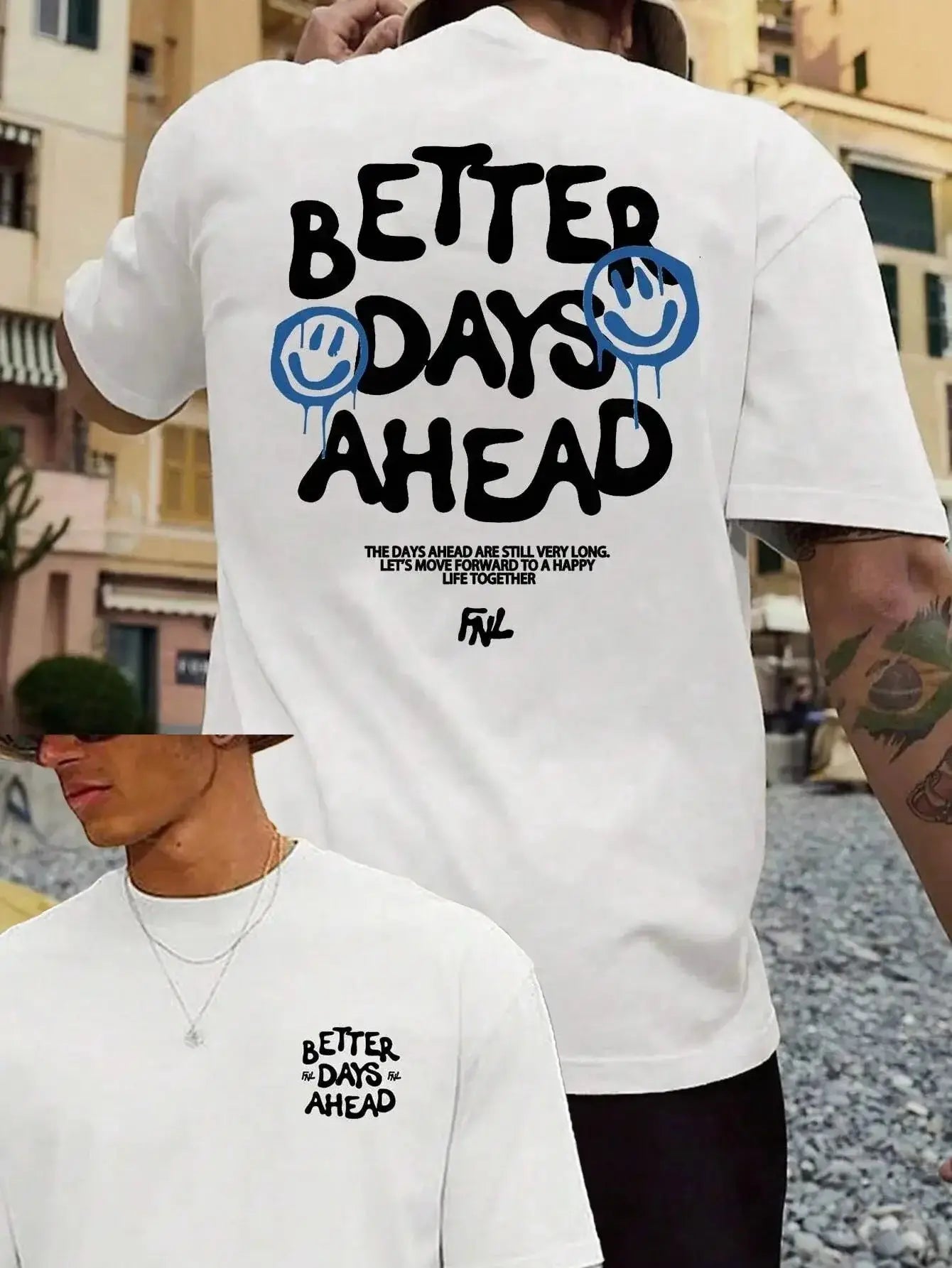 Better Days Ahead Men Cotton T-shirtPleasant Product